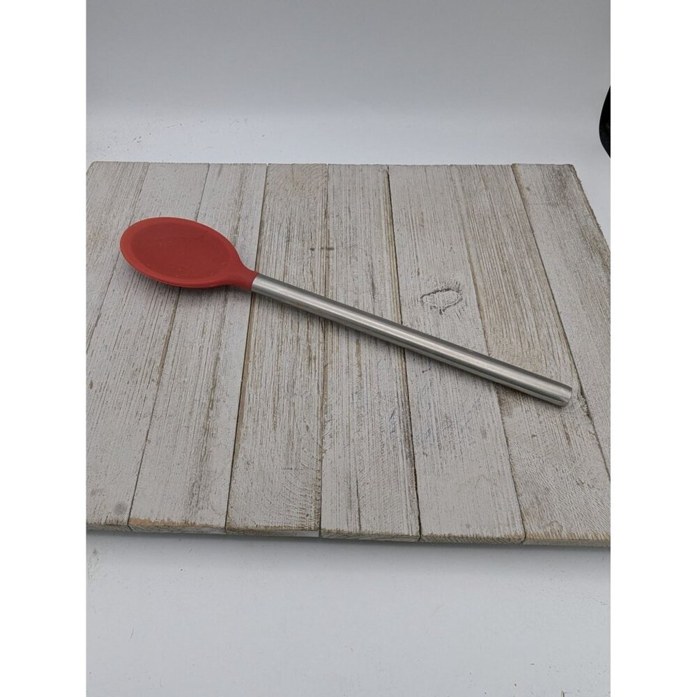 Tovolo Red Silicone Spatula 12" Stainless Handle